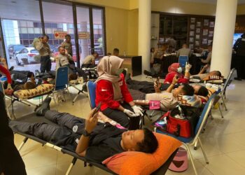 Rayakan Hari Jadi Humas Polri ke-73: Bidhumas Polda Kalimantan Utara Menggelar Donor Darah Serentak