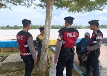 Pilkada 2024, Personel Dit. Samapta Polda Kaltara Optimalisasi Berikan Himbauan Kamtibmas Kepada Masyarakat