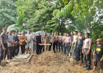 Peduli, Polres Nunukan Bantu Makamkan Jenazah Warga yang Ditemukan Meninggal Dunia