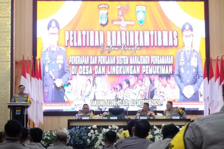 Kapolda Kaltara Buka Pelatihan Bhabinkamtibmas