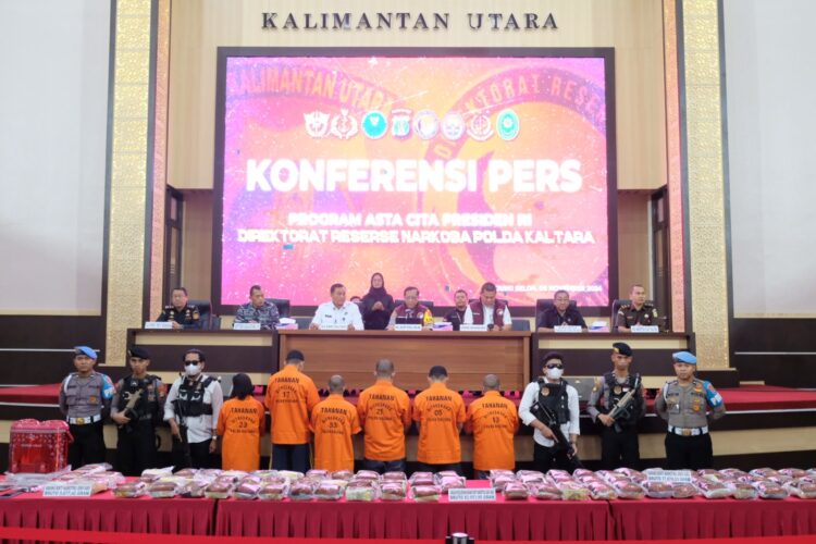 Sebagai Wujud Asta Cita Presiden RI: Polda Kaltara Berhasil Ungkap  Jaringan Narkoba Internasional