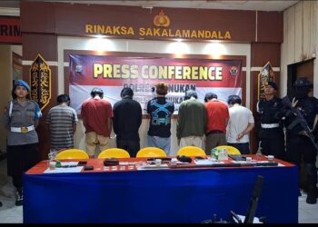 Tim Gabungan di Nunukan Berhasil Amankan 7 Orang Pengedar dan Pengguna Narkoba