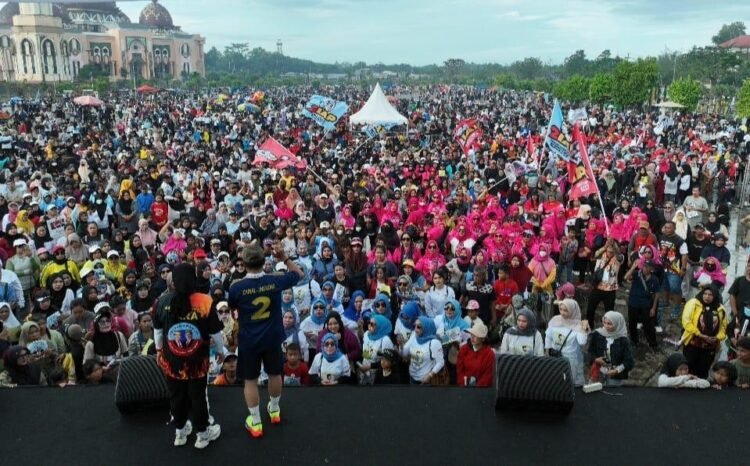 Kampanye, ZIAP Bersama Ribuan Massa Berkumpul di Taman Berkampung Tarakan
