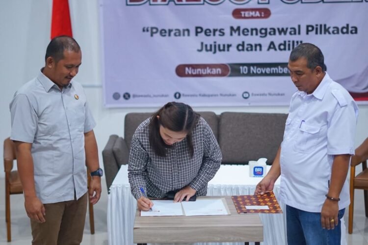 Kawal Pilkada, Bawaslu dan JMSI Nunukan Teken MoU