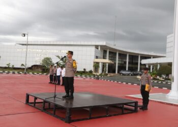 Polda Kaltara Laksanakan Apel Siaga Tahap Pemungutan dan Rekapitulasi Suara Dalam Rangka Pilkada 2024 Yang Aman dan Damai