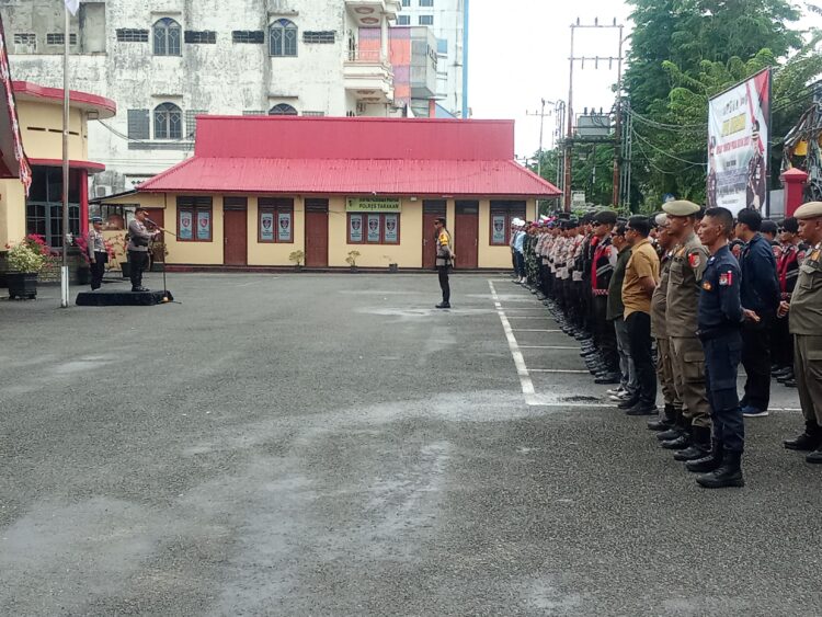Kapolres Tarakan Pimpin Apel Bersama Operasi Mantap Praja Kayan 2024