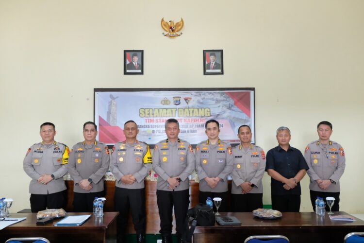 Tim STAMAOPS Kapolri Melaksanakan Supervisi Operasi Mantap Praja 2024 di Polda Kaltara.