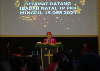 Berbagi Kasih TP PKK-Kaltara bersama Umat Nasrani Nunukan