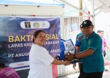 Realisasi Program Akselerasi Menimipas, Lapas Tarakan Rutin Berikan Bantuan Sosial