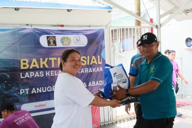 Realisasi Program Akselerasi Menimipas, Lapas Tarakan Rutin Berikan Bantuan Sosial