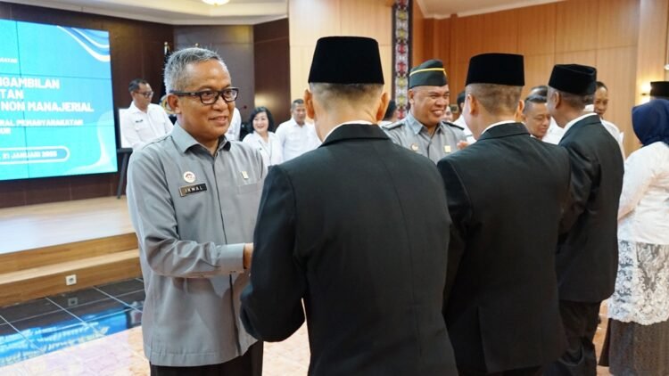 Kakanwil Kemenkum Kaltim Hadiri Pelantikan Jabatan Manajerial dan Non Manajerial Kanwil Ditjenpas Kaltim