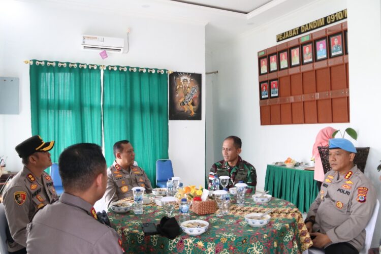 Kapolda Kaltara Irjen Pol Hary Sudwijanto Silaturahmi ke Kodim 0910/Malinau, Perkuat Sinergitas TNI-Polri