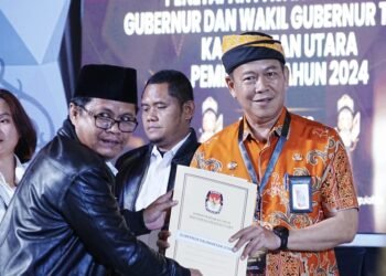 Pemprov Kaltara Hadiri Penetapan Calon Gubernur dan Wakil Gubernur Terpilih 2024