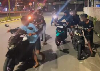 Patroli Perintis Polres Tarakan Amankan Remaja Balap Liar