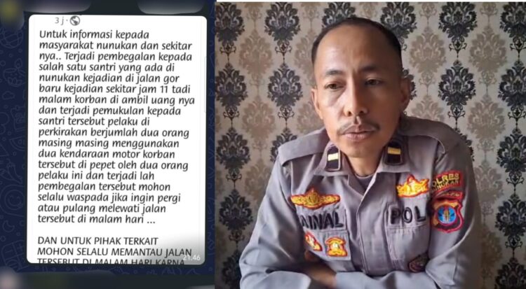 Santri Dibegal?, Humas Polres: Korban Agar Segera Buat Laporan
