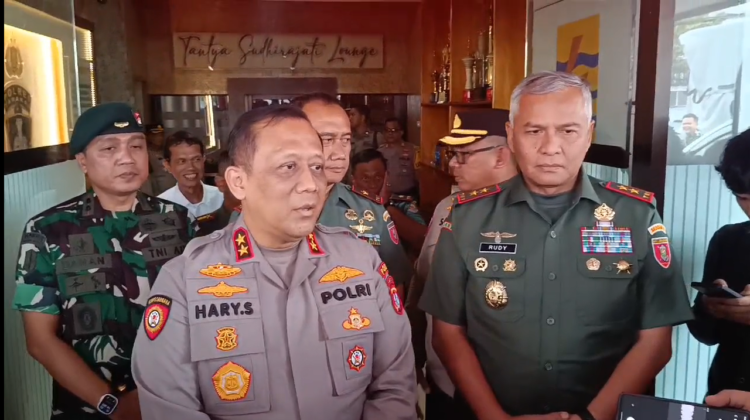 Kondusif,  Kapolda Kaltara Bersama Pangdam VI Mulawarman Kunjungi Polres Tarakan