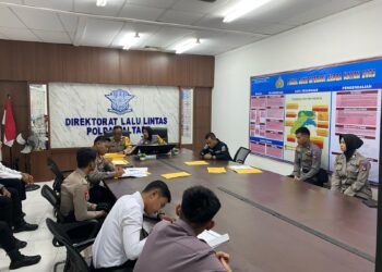 Dit.Lantas Polda Kaltara Evaluasi Pelaksanaan Minggu  Pertama Operasi Keselamatan Kayan 2025