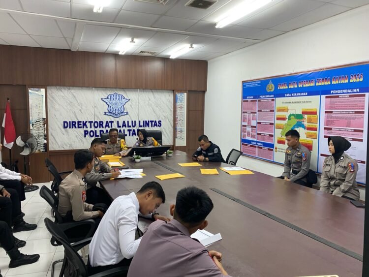 Dit.Lantas Polda Kaltara Evaluasi Pelaksanaan Minggu Pertama Operasi Keselamatan Kayan 2025