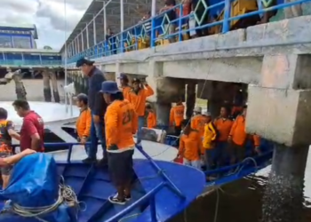 Laju Tak Terkendali, Kapal Malindo Expres Tabrak Dermaga Tunon Taka Nunukan saat akan Sandar