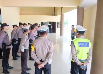 Apel Perdana Personel Operasi Ketupat Kayan 2025 Polda Kaltara