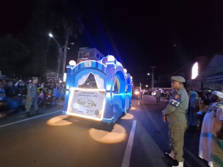 Malam 1 Syawal 1446 H di Nunukan, Puluhan Peserta ikuti Festival Takbir Keliling