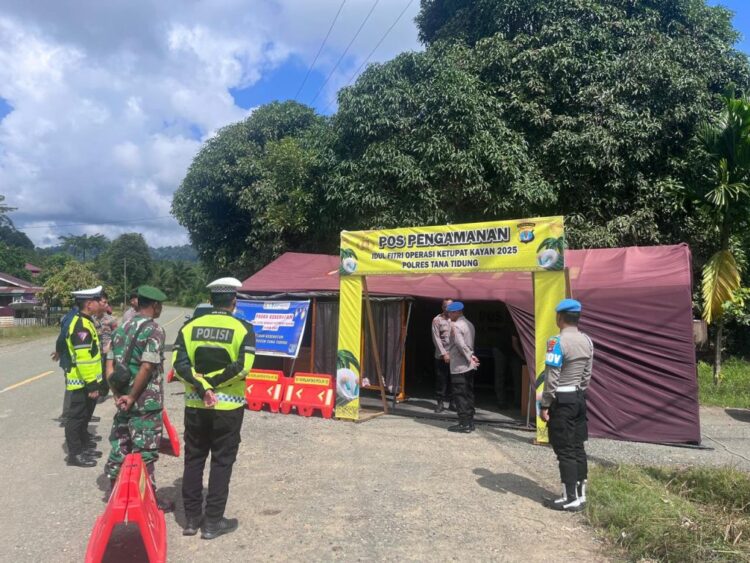 Kabidpropam Polda Kaltara Pimpin Pengecekan Pos Pengamanan Operasi Ketupat Kayan 2025 di Malinau dan Tana Tidung