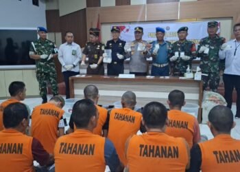 1,7 Kg Sabu Hasil Pengungkapan Polres Nunukan Dimusnahkah Dihadapan Para Tersangka