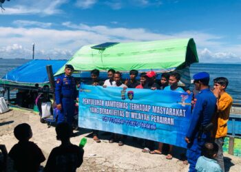 Commander Wish Kapolda Kaltara, Personel Sat Polairud Polres Tarakan Laksanakan Penyuluhan Kamtibmas