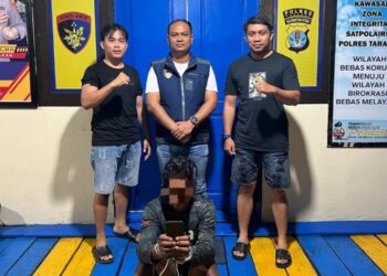 Terekam CCTV Lakukan Pencurian HP Mlik ABK Kapal, Pelaku Ditangkap Sat Polairud Polres Tarakan