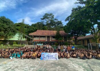 Tingkatkan Kesadaran Berlalu Lintas, Polres Tarakan Gelar police go to school