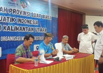 Terpilih Secara Aklamasi, Dr. Bustan Nahkodai Federasi Akuatik Indonesia Prov. Kaltara