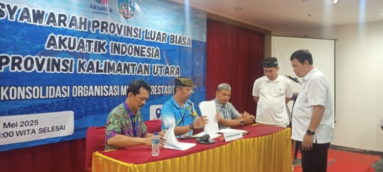 Terpilih Secara Aklamasi, Dr. Bustan Nahkodai Federasi Akuatik Indonesia Prov. Kaltara