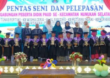 Meriah Pelepasan 201 Peserta Didik PAUD Se – Kecamatan Nunukan Selatan oleh Himpaudi