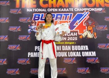 Karateka Polda Kaltara Berhasil Meraih Juara 1 Pada National Open Karate Championship Bupati Lombok Tengah