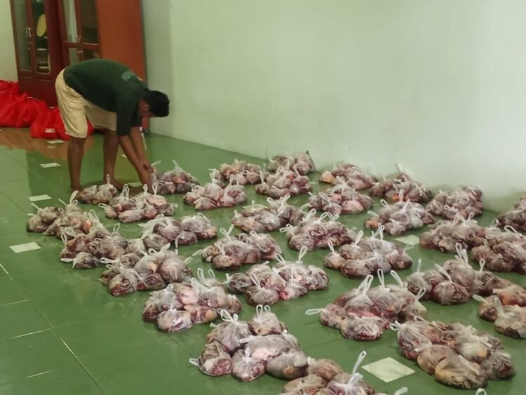 Idul Adha 1446 H, Masjid Darun Najah Tarakan Salurkan 900 Kantong Daging Qurban