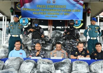 Penyelundupan Ballpress Senilai Rp162 Juta Digagalkan TNI AL Nunukan