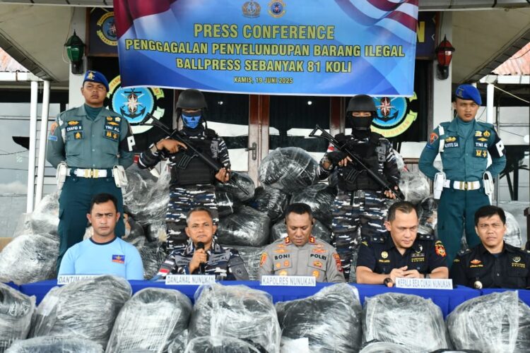 Penyelundupan Ballpress Senilai Rp162 Juta Digagalkan TNI AL Nunukan