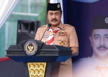 Menimipas Agus Andrianto Membuka Perkemahan Satya Dharma Bhakti Pemasyarakatan 2025