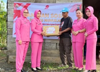 Polsek Sebatik Barat Gelar Bakti Sosial Sambut Hari Bhayangkara ke-79