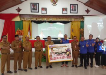 PDAM Tarakan Serahkan Dividen 28,4 Miliar ke Pemkot Tarakan