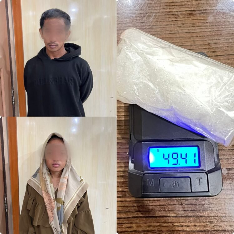 Pasutri Ditangkap Kedapatan Bawa Sabu yang Disembunyikan di Pembalut