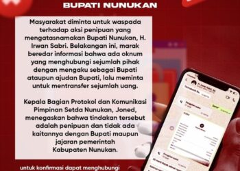 Mengira Dihubungi Ajudan Bupati Nunukan, Warga Sebatik Tertipu Rp 75 Juta,