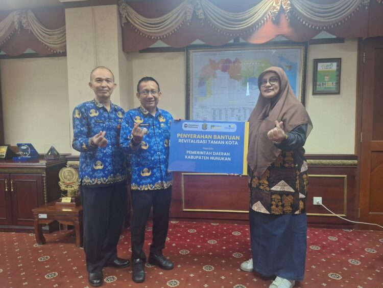 Salurkan Bantuan CSR, Taspen Bantu Revitalisasi Taman Alun-Alun Nunukan