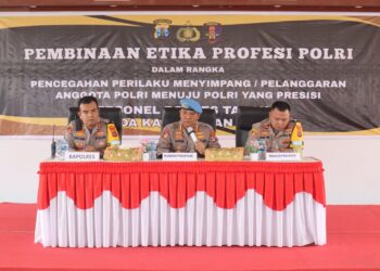 Pembinaan Etika Profesi Polri di Polres Tarakan, Dipimpin Kabid Propam Polda Kaltara