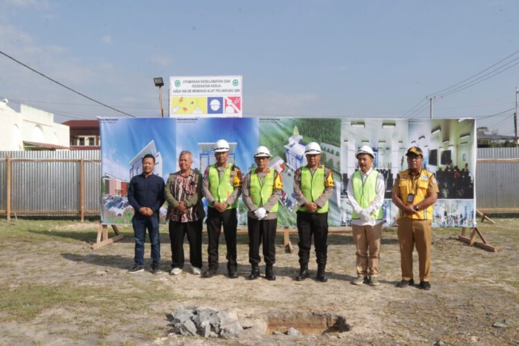 Ground Breaking..! Peletakan Batu Pertama Pembangunan Gedung BPKB Prototype Ditlantas oleh Kapolda Kaltara
