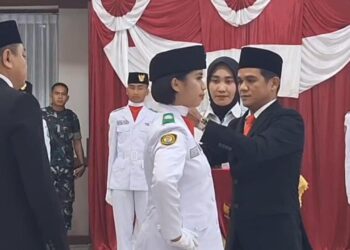 Bupati Nunukan Kukuhkan 43 Anggota Paskibraka HUT RI ke-80