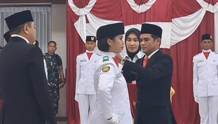 Bupati Nunukan Kukuhkan 43 Anggota Paskibraka HUT RI ke-80