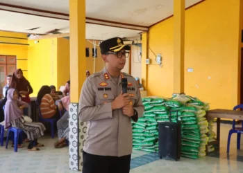Polres Kutai Barat Gelar Gerakan Pangan Murah, 1,5 Ton Beras SPHP Ludes dalam Dua Jam