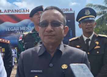 HUT ke-80 TNI AL di Nunukan, Hermanus Ajak Terus Jaga Sinergi untuk Perbatasan