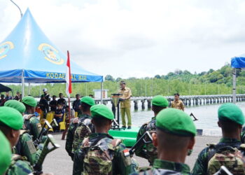 Gubernur Sambut Kedatangan Satgas Yonif 614/Raja Pandhita Purna Tugas dari Papua